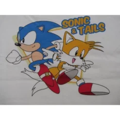 Sonic The Hedgehog Sonic & Tails Boy's White T-shirt