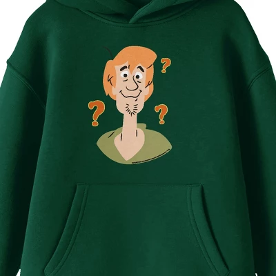 Scooby-Doo Scooby Doo Clueless Shaggy Youth Forest Green Graphic Hoodie