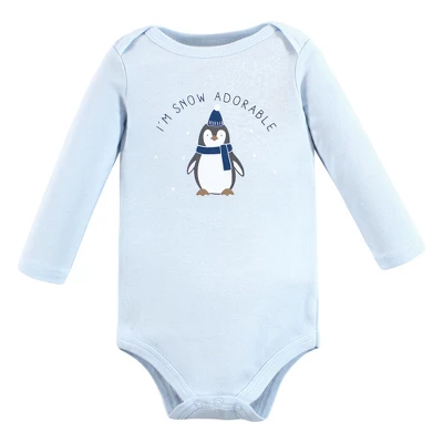 Hudson Baby Unisex Baby Cotton Long-Sleeve Bodysuits, Arctic Animals - Image 4
