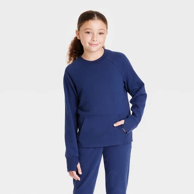 Girls' Ponte Crew Sweatshirt - All In Motion™ - Image 3