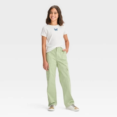 Girls' Twill Cargo Pants - Art Class™ - Image 2