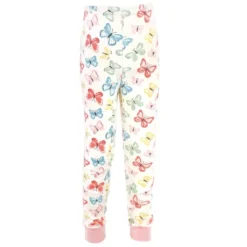 Touched By Nature Baby Girl Organic Cotton Tight-Fit Pajama Set, Butterflies