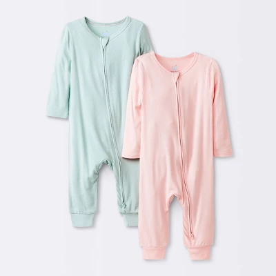Baby Girls' 2pk Premium Romper - Cloud Island™ - Image 4