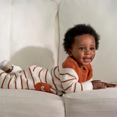 Gerber Baby And Toddler Boys' Sweater Knit Footless Romper - Image 2