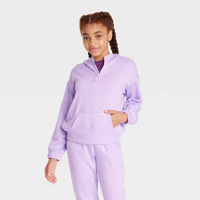 Girls' Shine Striped Hoodie - All In Motion™ - Image 3
