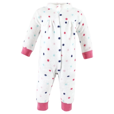 Hudson Baby Infant Girl Plush Jumpsuits, Llama - Image 3