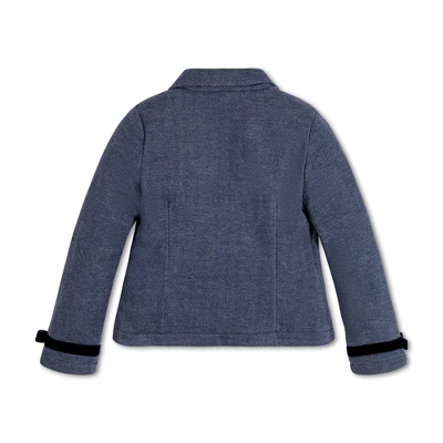 Hope & Henry Girls' Dressy Knit Jacquard Riding Blazer, Kids - Image 3