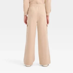 Girls' Fleece Cargo Pants - Art Class™