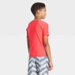 Boys' Spider-Man Short Sleeve Rash Guard Swimsuit Top - Gray