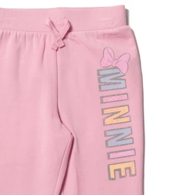 Disney Minnie Mouse Baby Girls Fleece Pullover Hoodie And Pants Outfit Set Infant - Image 3