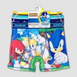 Boys' Sonic The Hedgehog 4pk Underwear