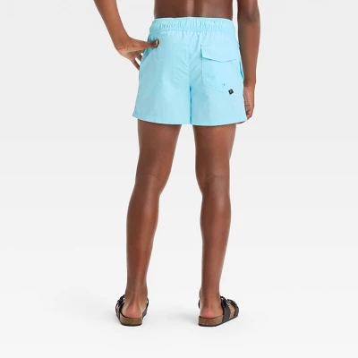 Boys' Solid Swim Shorts - Art Class™ Blue - Image 2